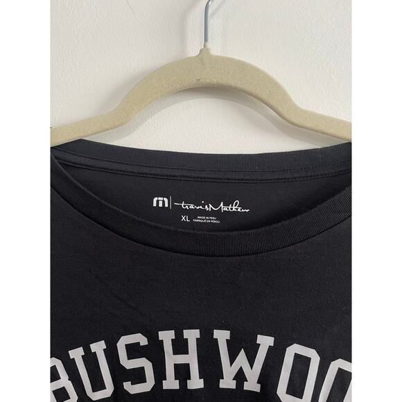 Travis Matthew Tri Blend Black Bushwood Golf T-Shirt - Picture 3 of 4